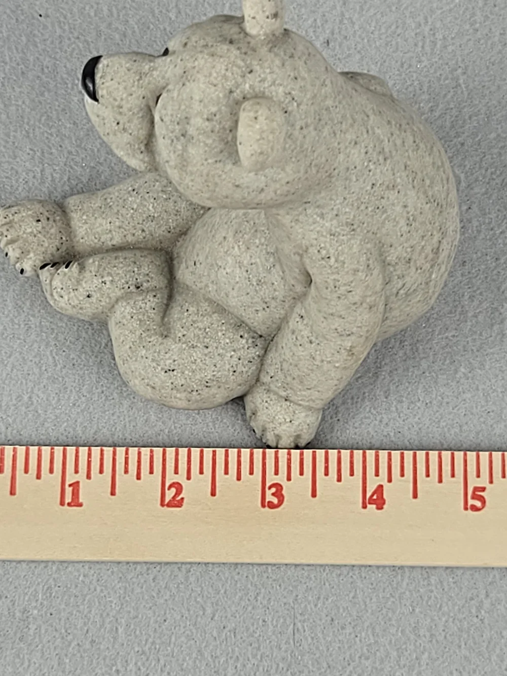 Quarry Critters Bear Figurine Bud Second Nature Design 2000 Faux Stone Decor